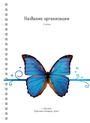 Блокноты-книжки A5 - Бабочки Передняя обложка