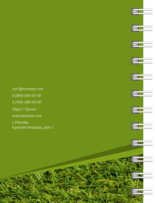 Блокноты-книжки A7 - Домик в траве Задняя обложка